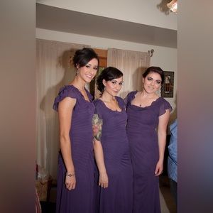 Vera Wang Purple Bridesmaid Dress